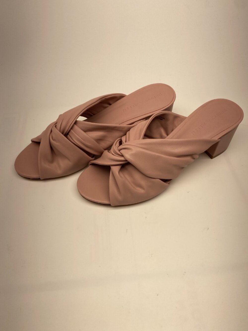 Rebecca Allen Women's The Twist Pink Leather Sandal Sz 10.5